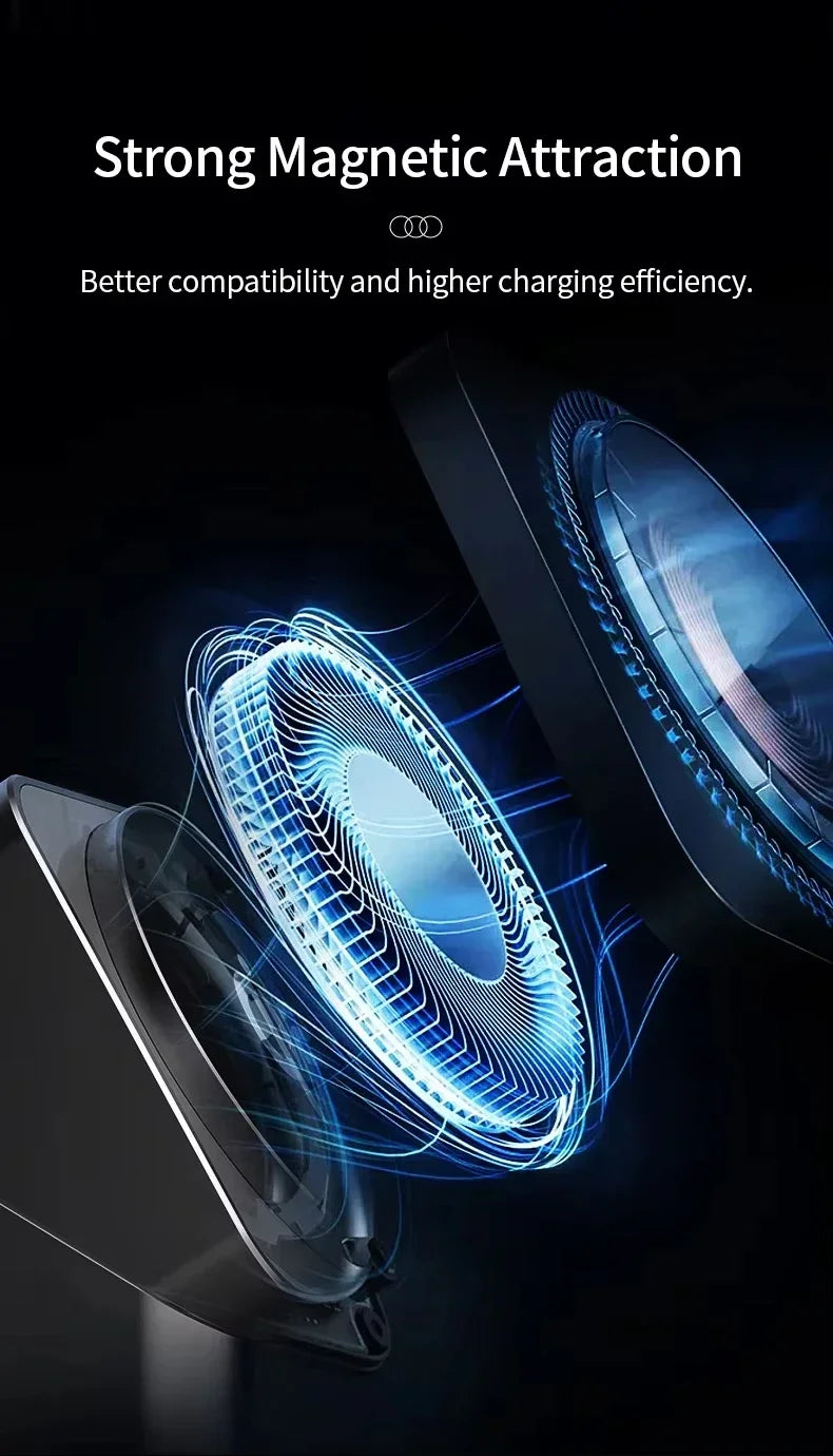 2025 3-in-1 Magnetic Wireless Charger For Iphone 16/15/14/13 Pro Max, Iwatch  Airpods Auto Touchcharger